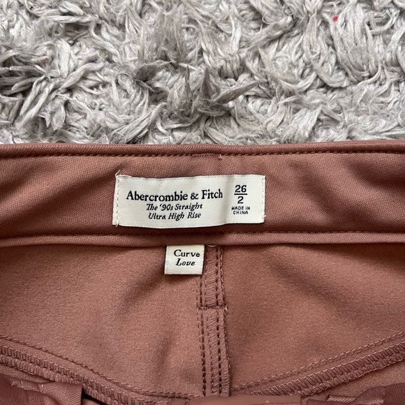 Abercrombie curve love high rise 90s straight leather pants - Picture 5 of 7